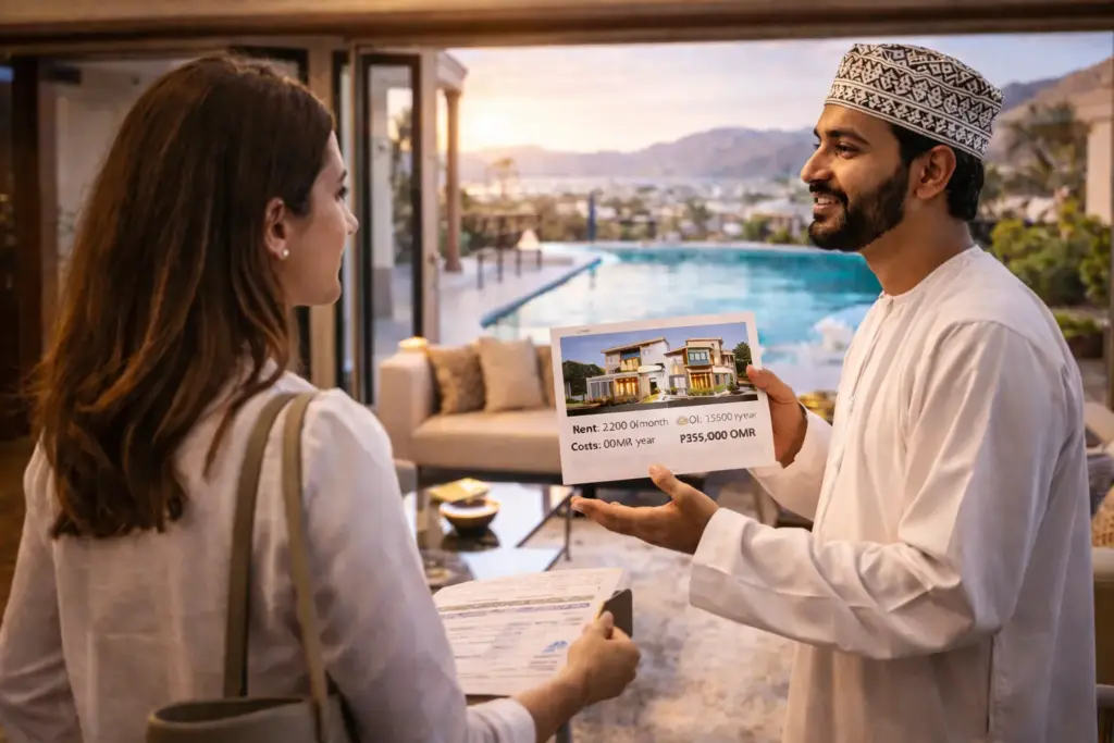 muscat rental yield calculation